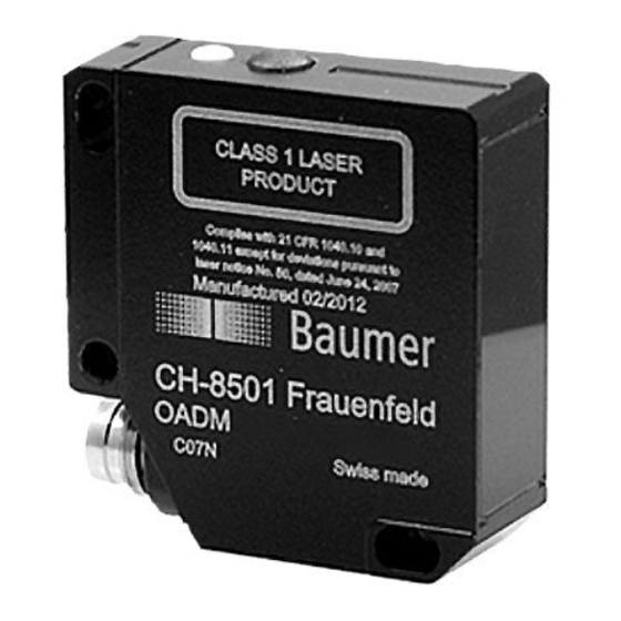 Baumer OADM 12I7460/S35A Руководство