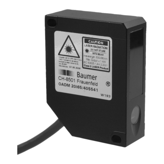 Baumer OADM 20I659 Series Manual del usuario