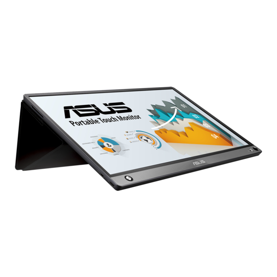 Asus ZenScreen Touch MB16AMT Handleiding voor probleemoplossing