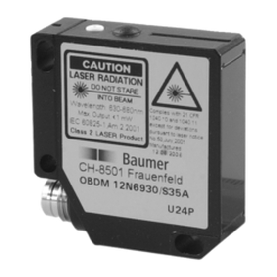 Baumer OBDM 12P6950/S35A Посібник