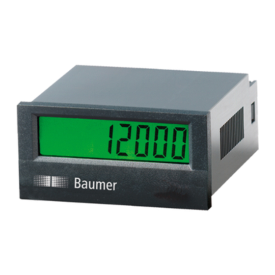 Baumer isiLine 36 Kullanım Talimatları Kılavuzu