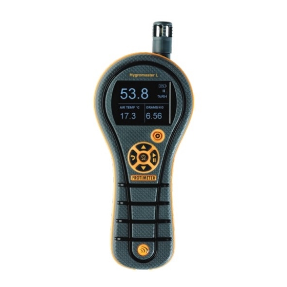 Amphenol PROTIMETER HygroMaster-L BLD7751L Інструкція з експлуатації