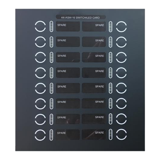 Advanced Axis AX-ASW-16 取付説明書