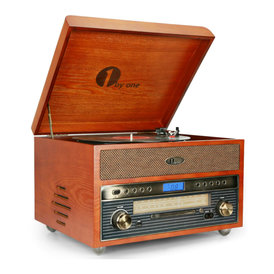 1byone Nostalgic Wooden Turntable 471NA-0007 Manuale di istruzioni