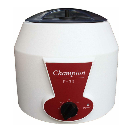 Ample Scientific Champion E-33 Series Manuel