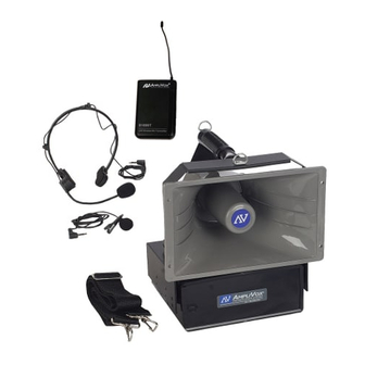 AmpliVox HALF-MILE HAILER W/INTERNAL WIRELESS PORTABLE PUBLIC ADDRESS SYSTEM SW610A Manuel de l'utilisateur