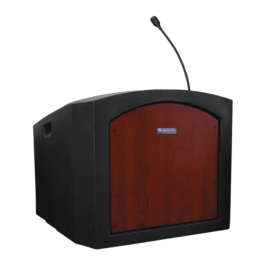 AmpliVox PINNACLE LECTERN SW3240 ユーザーマニュアル