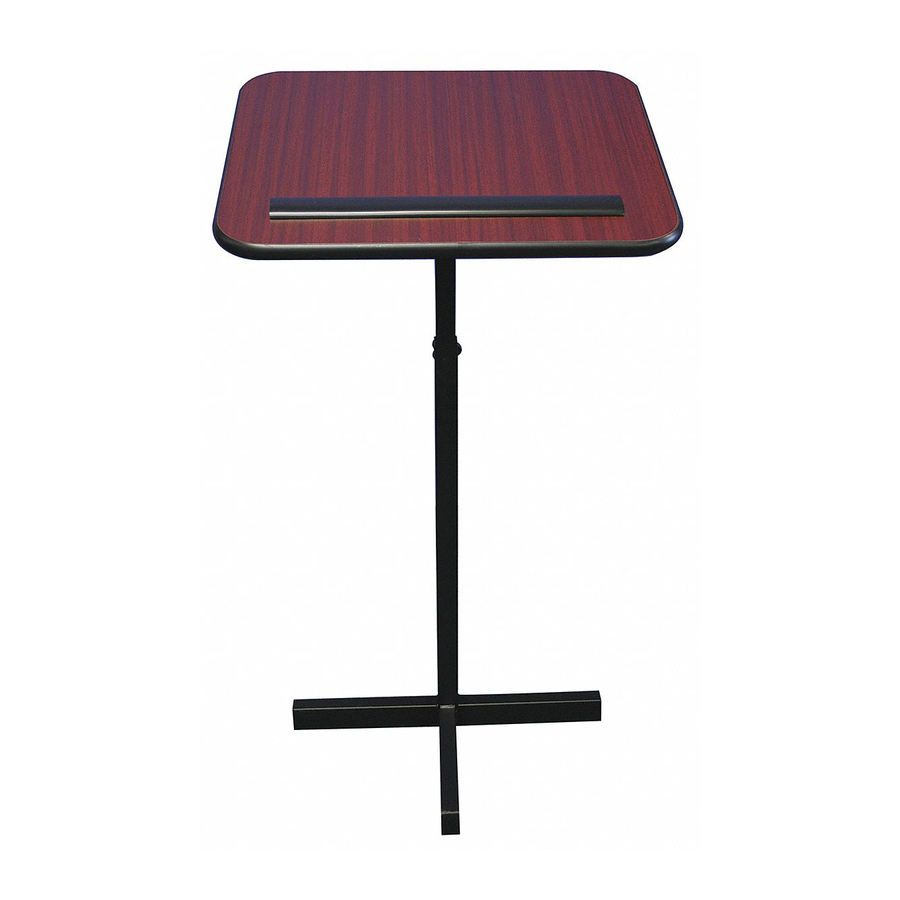 AmpliVox Non-Sound Lecterns W355 Specificaties