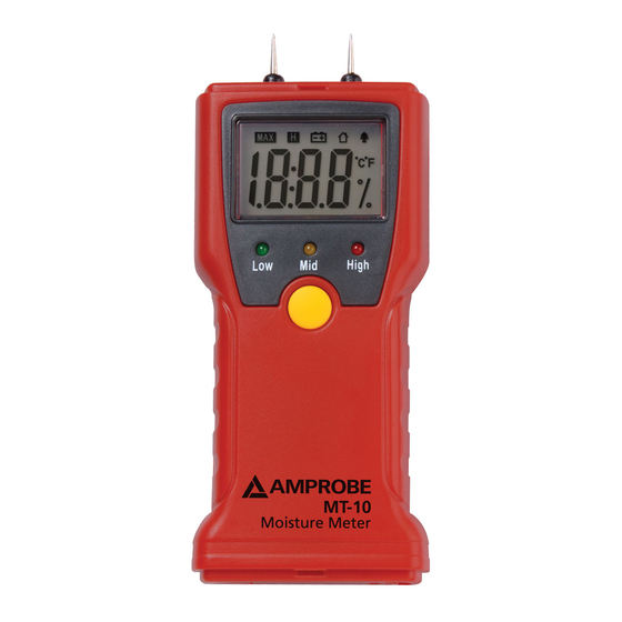 Amprobe MT-10 Kullanıcı Kılavuzu