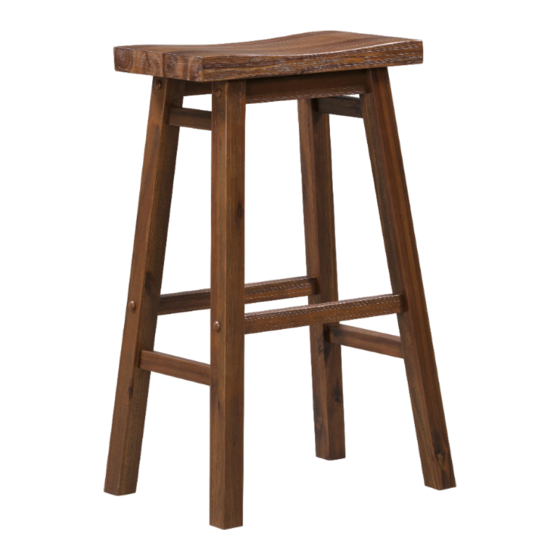 Boraam SONOMA SADDLE STOOL 2 PACK Montaj Talimatları Kılavuzu