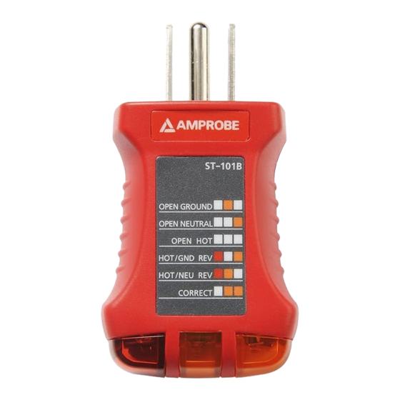 Amprobe ST-101B Güvenlik Bilgileri