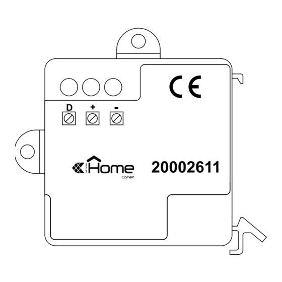 Comelit 20002611 Manuel technique