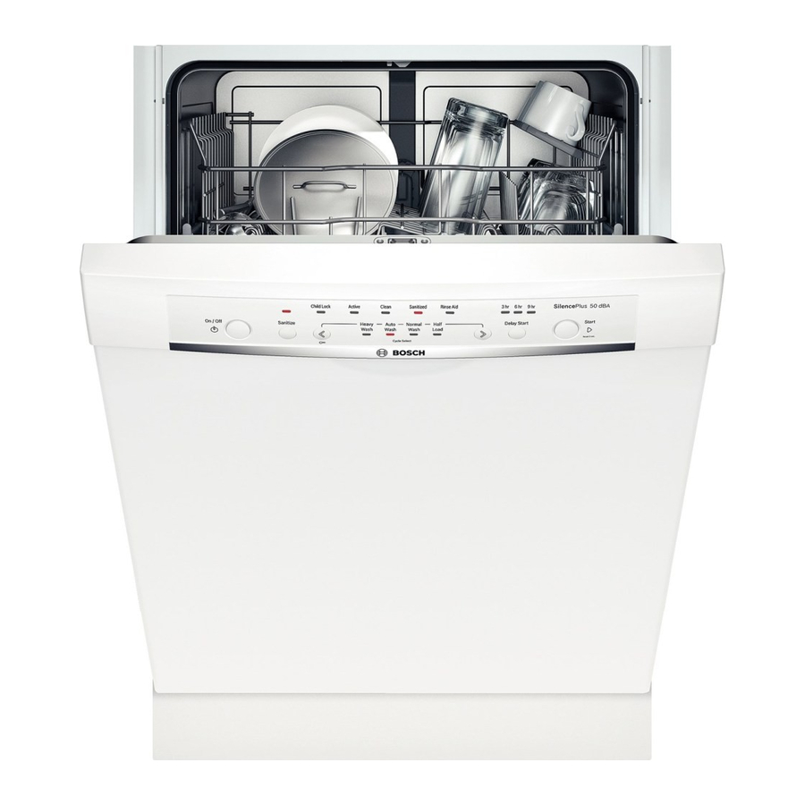 Bosch Ascenta SHE3ARL2UC Manual de instruções