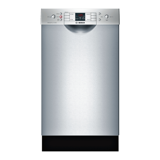 Bosch SGE53U5xUC Series Gebruiksaanwijzing