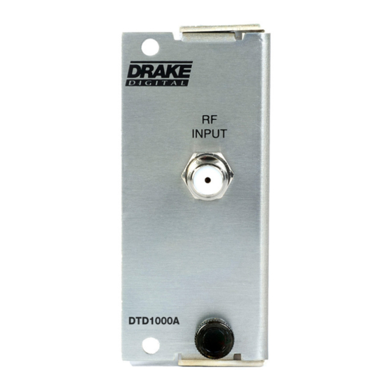 DRAKE DTD1000A Manual de instrucciones