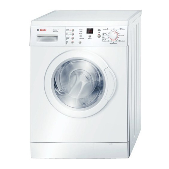 Bosch Classixx 7 WAE28369GB Series Instrukcja obsługi i instrukcja instalacji