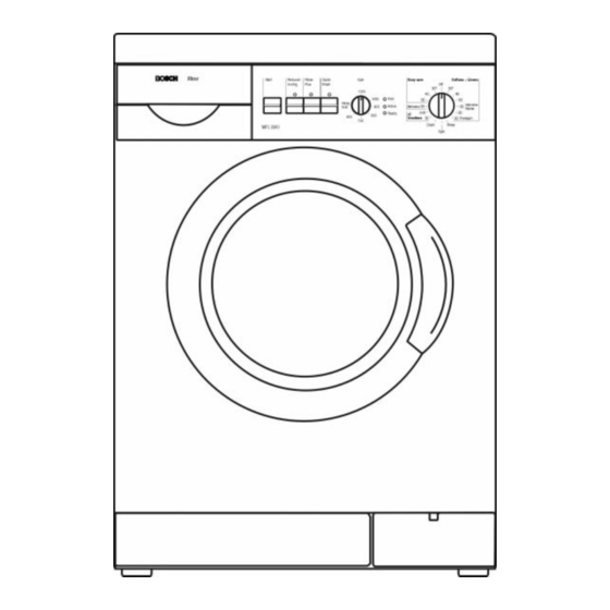 Bosch Maxx WFL 2260 Instruction Manual