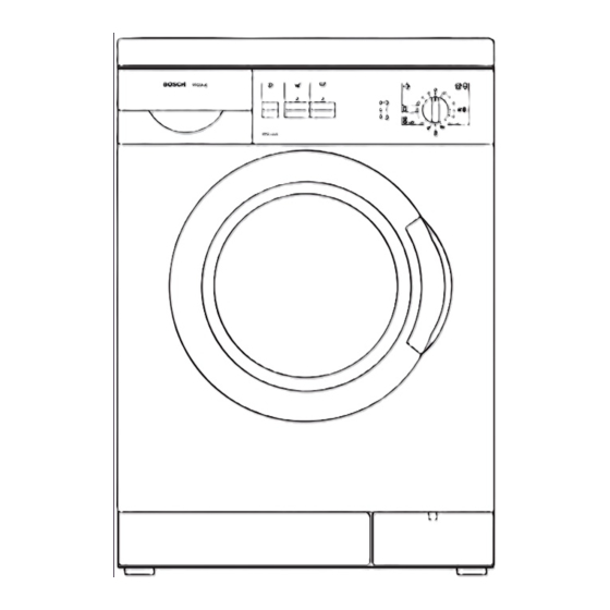 Bosch Maxx4 WFC1200 Instruction Manual And Installation Instructions