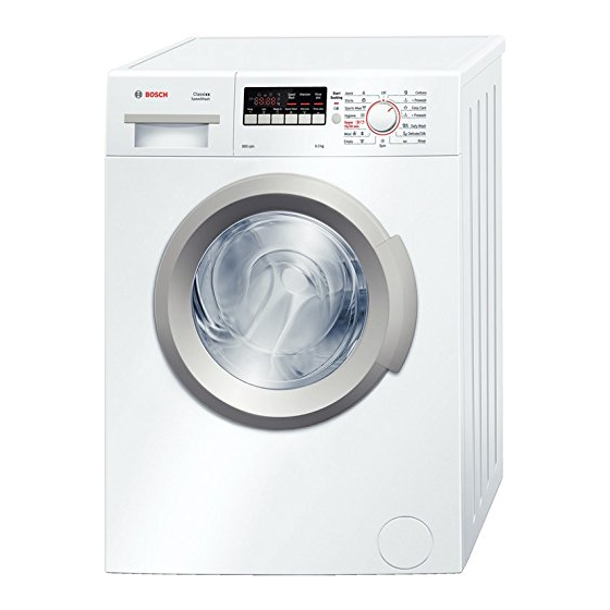 Bosch WAB16260IN 매뉴얼