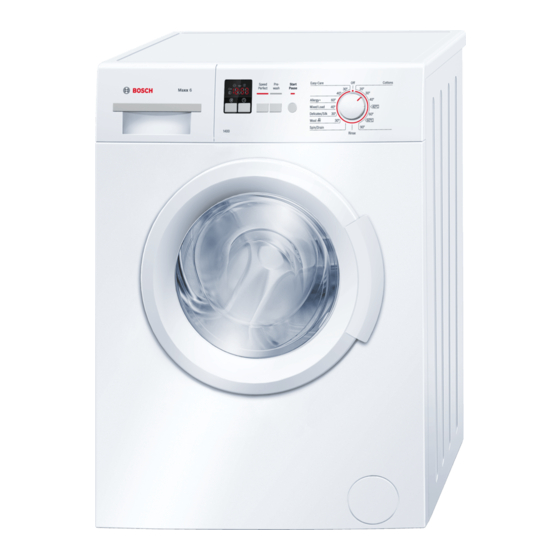 Bosch WAB28162GB Manual de instrucciones