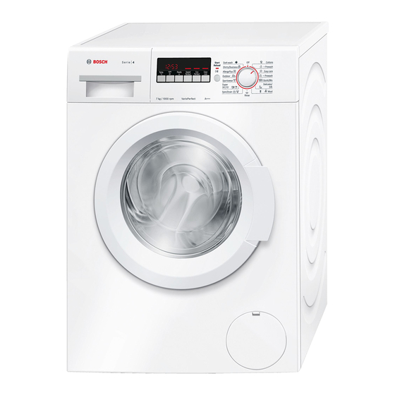 Bosch WAK20200IR/26 Manual de instruções e instruções de instalação