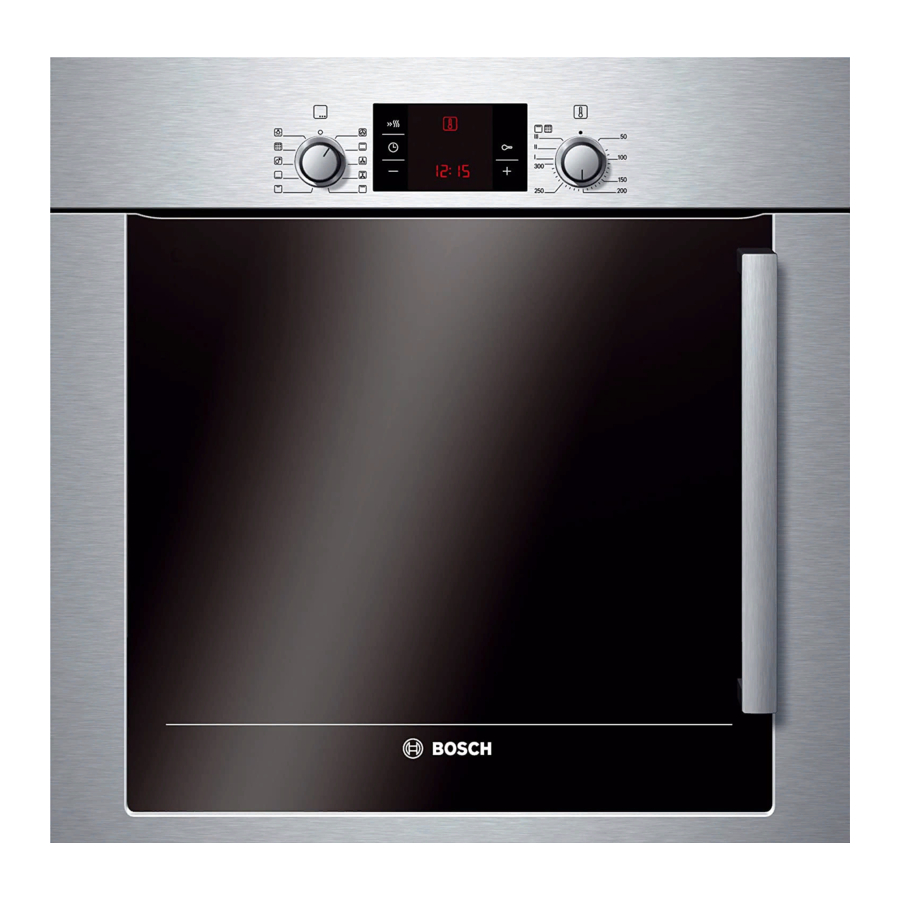 Bosch BOSCH WALL OVENS Kurulum Talimatları Kılavuzu