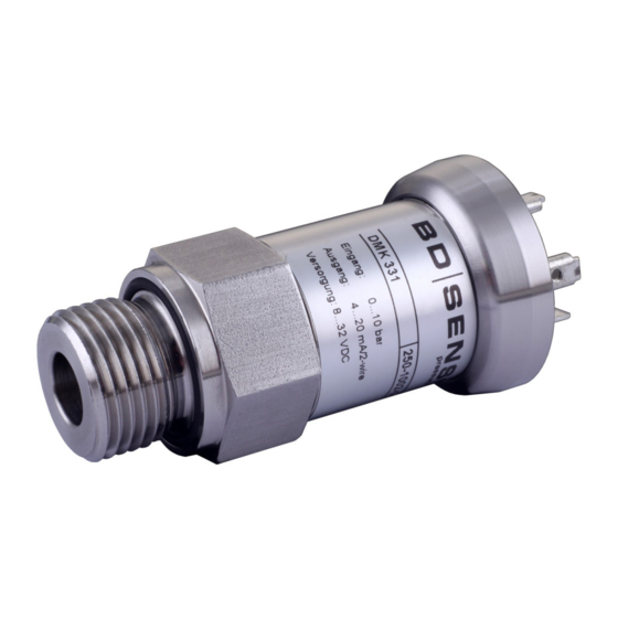 BD Sensors 30.6XX G Інструкція з монтажу