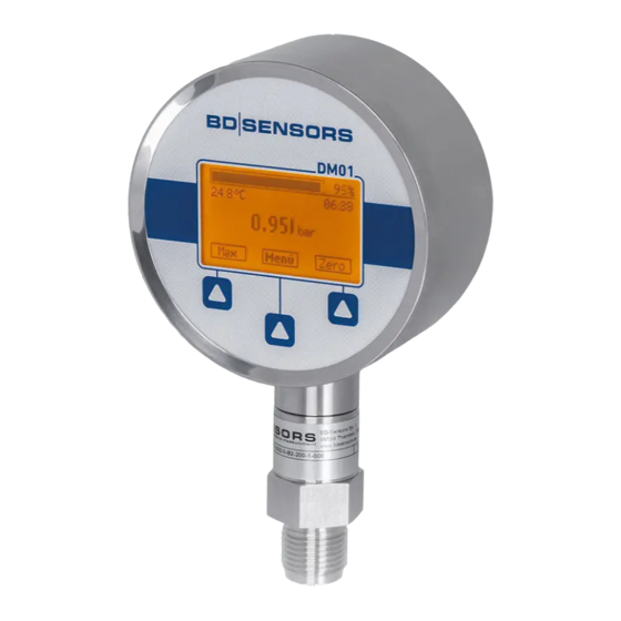 BD Sensors DM01 Manual de instruções