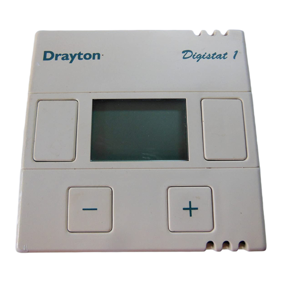 Drayton Digistat 1 Installation And Operating Instructions