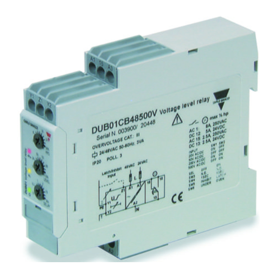 CARLO GAVAZZI DIB01CB23 Petunjuk Instalasi