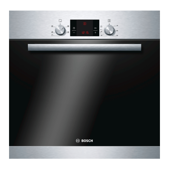 Bosch OVEN Gebrauchsanweisung