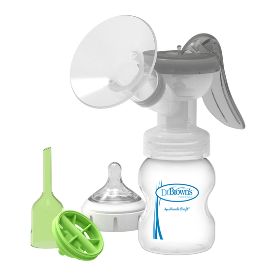 DrBrowns natural flow Breast Pump 사용 설명서