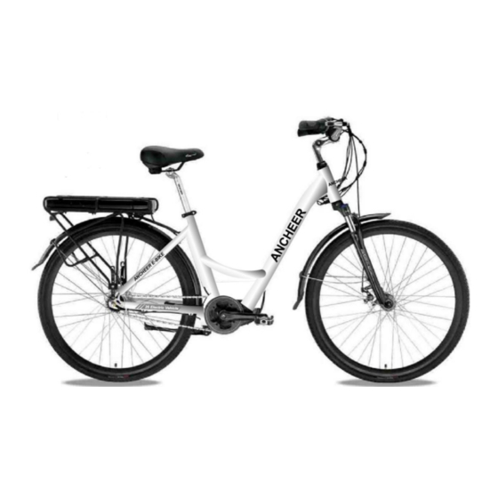 Ancheer E-bike Kullanıcı Kılavuzu