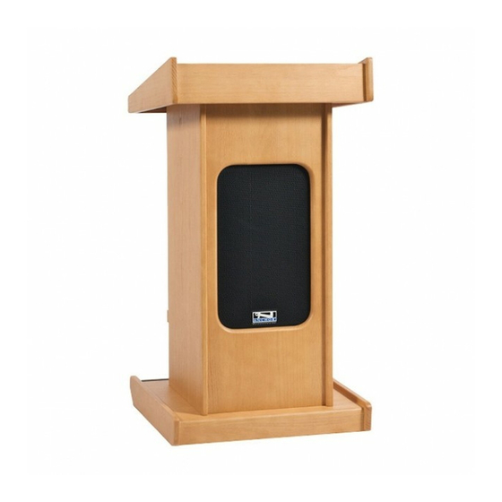 Anchor Admiral Lectern Kullanıcı El Kitabı