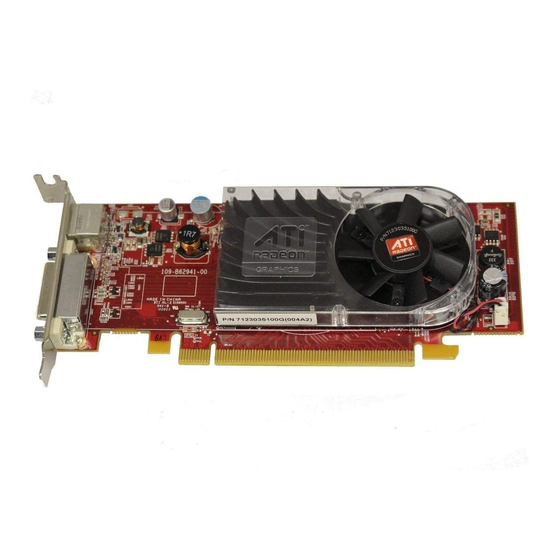 ATI Technologies Radeon HD 3450 Manuel