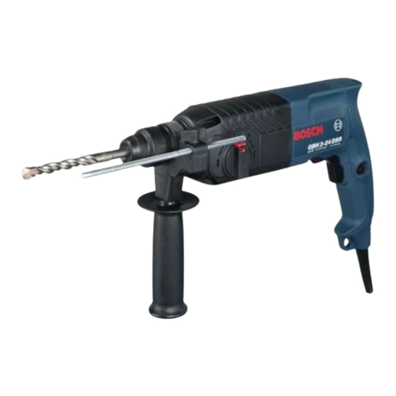 Bosch PROFESSIONAL GBH 2-24 DSE Kullanım Talimatları Kılavuzu