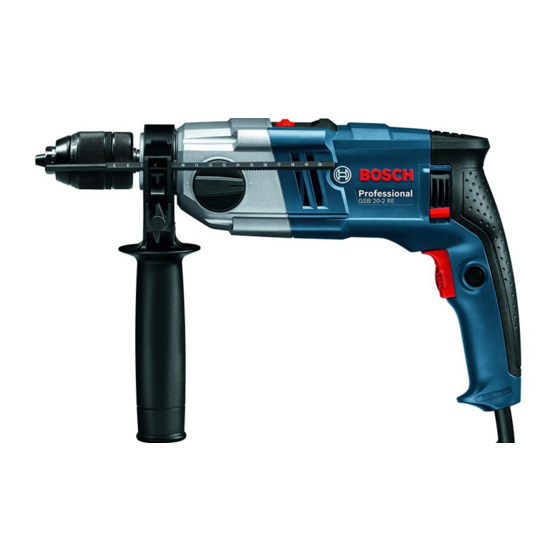 Bosch Professional GSB 20-2 RCE Manual de Instruções