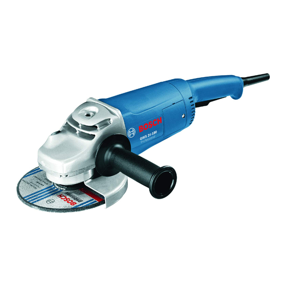 Bosch Professional GWS 24-180 JZ Оригинальное руководство по эксплуатации