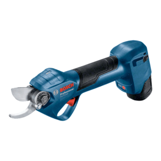 Bosch Professional Pro Pruner Manuale di istruzioni originale