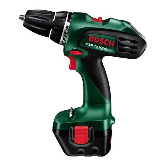 Bosch PSB 12 VE-2 Gebruiksaanwijzing