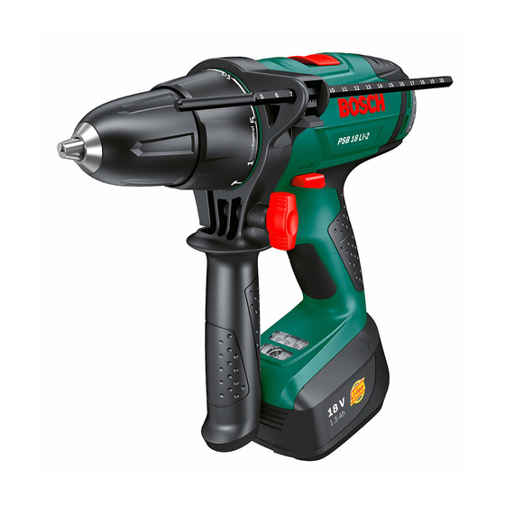 Bosch PSB 14,4 LI-2 Manual de instrucciones