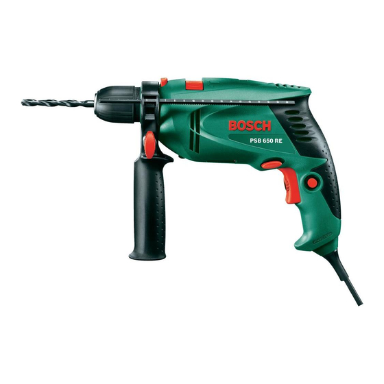 Bosch PSB 650 RA Manuel