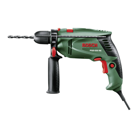 Bosch PSB 6500 RE Orijinal Talimat Kılavuzu