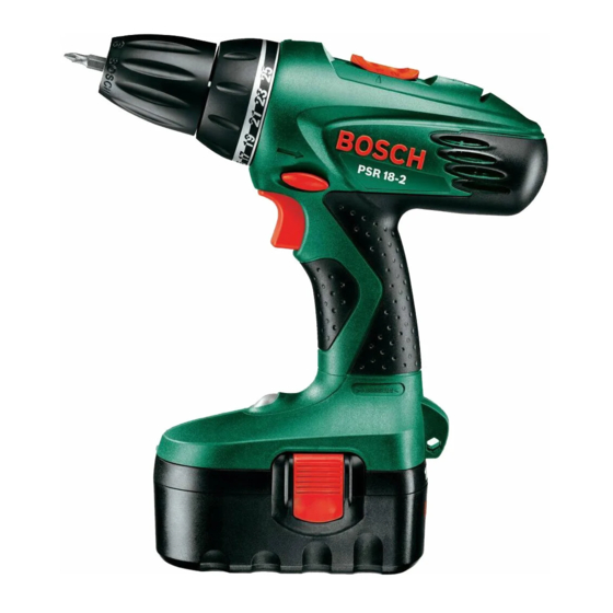 Bosch PSR 12-2 원본 사용 설명서