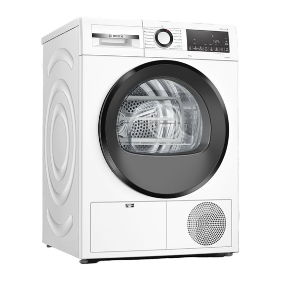 Bosch WPG23100IN Посібник користувача та інструкція з монтажу