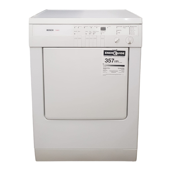 Bosch WTA 3510, WTL 5410 Gebruiks- en onderhoudshandleiding