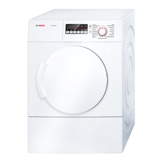 Bosch WTA74200GB Gebruiksaanwijzing