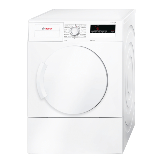 Bosch WTA74201IN Manual de instrucciones de instalación y funcionamiento