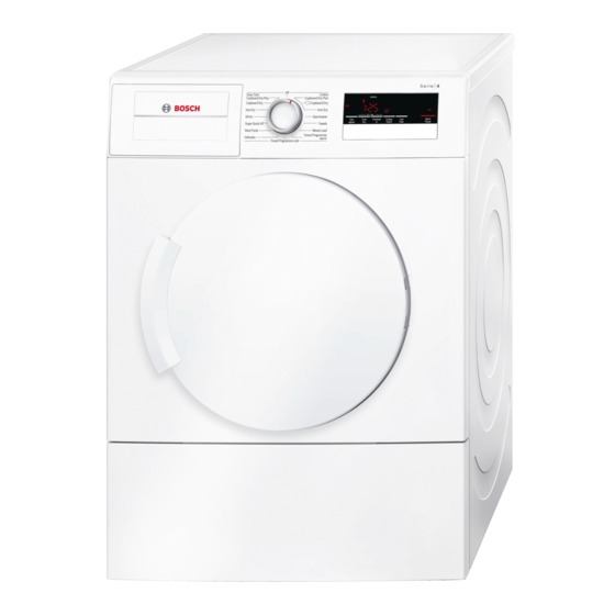 Bosch WTA79200GB Installations- und Betriebsanleitung