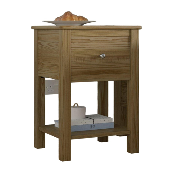 DREAMS FULHAM BEDSIDE CHEST OAK Instruksi Perakitan